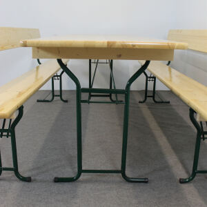 Biergartengarnitur mit Lehne Gardasee 220 cm