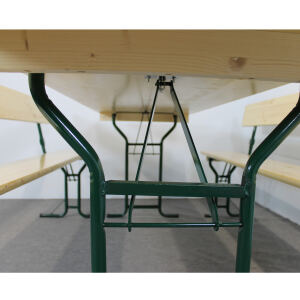Biergartengarnitur mit Lehne Gardasee 220 cm