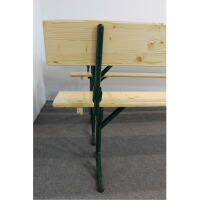 Biergartengarnitur mit Lehne Gardasee 220 cm