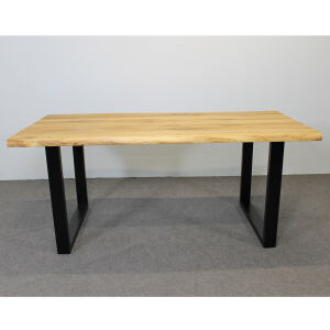 Massiver Baumkanten Esstisch Eiche geölt 180x90 cm