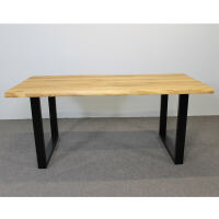 Massiver Baumkanten Esstisch Eiche geölt 180x90 cm