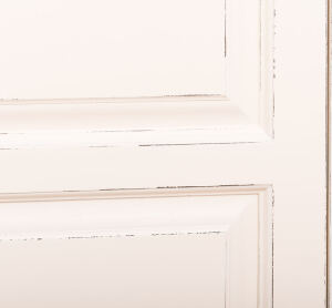 Schmaler Kleiderschrank mit 3 Schubladen Massivholz