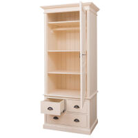 Schmaler Kleiderschrank mit 3 Schubladen Massivholz