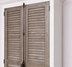 Kleiderschrank weiß im Landhausstil Massivholz