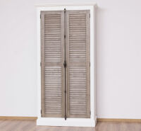 Kleiderschrank weiß im Landhausstil Massivholz