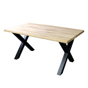 Tischgestell X Fuß pulverlackiert schwarz (Set=2 Sück)
