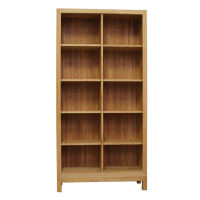 Bücherregal mit Rückwand Kernbuche massiv
