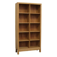 Bücherregal mit Rückwand Kernbuche massiv