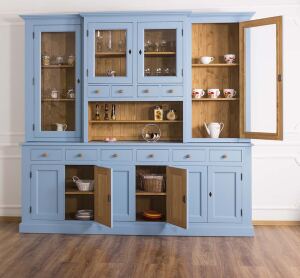 Großer Landhaus Buffetschrank blau