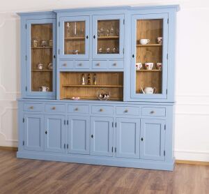Großer Landhaus Buffetschrank blau