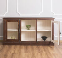 Landhausstil Sideboard mit Glastüren