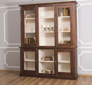 Landhausstil Buffetschrank mit Glastüren