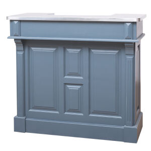 Blaue Bartheke im Landhausstil 120 cm