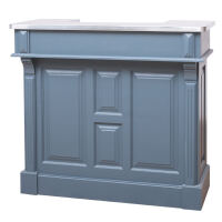 Blaue Bartheke im Landhausstil 120 cm