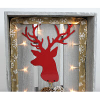 LED-Deko "Roter Hirsch"