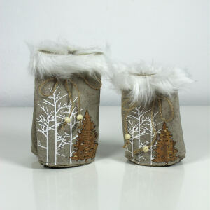 Filztäschchen Winterwald - 2er Set