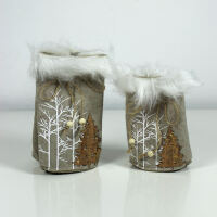 Filztäschchen Winterwald - 2er Set