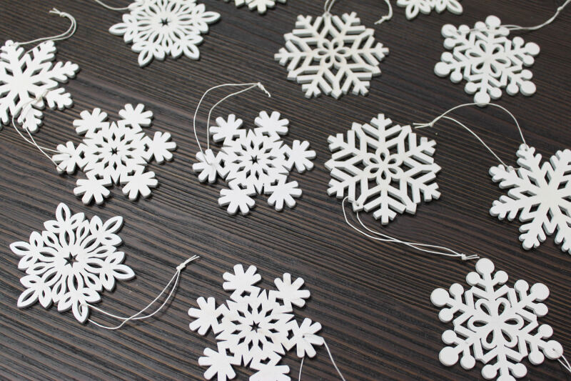 Hänger Schneeflocken 18er-Set