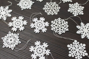 Hänger Schneeflocken 18er-Set