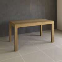 Esstisch Massivholz LINO mit 2 Schubkasten 80 cm