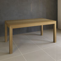 Esstisch Massivholz LINO mit 2 Schubkasten 90 cm