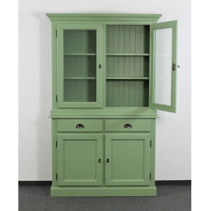 Schmaler Buffetschrank Grün im Landhausstil