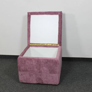 Sitzhocker mit Stauraum brombeere