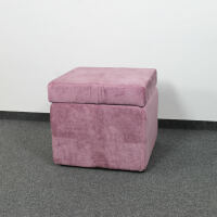 Sitzhocker mit Stauraum brombeere