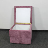 Sitzhocker mit Stauraum brombeere