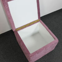 Sitzhocker mit Stauraum brombeere