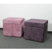 Sitzhocker mit Stauraum brombeere