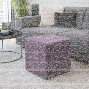 Sitzhocker mit Stauraum flieder