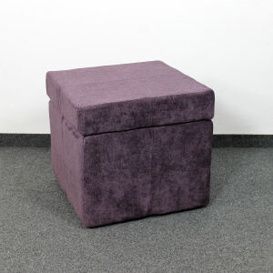 Sitzhocker mit Stauraum flieder