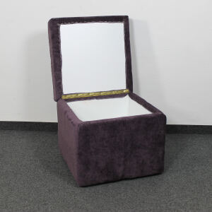Sitzhocker mit Stauraum flieder