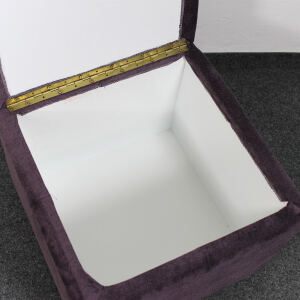 Sitzhocker mit Stauraum flieder