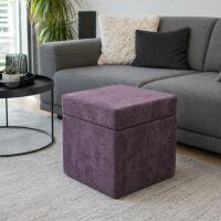 Sitzhocker mit Stauraum flieder