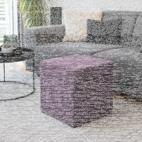 Sitzhocker mit Stauraum flieder