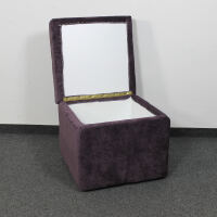 Sitzhocker mit Stauraum flieder