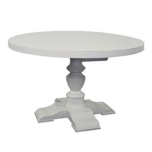 Runder Esstisch weiß shabby Landhausstil