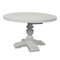 Runder Esstisch weiß shabby Landhausstil