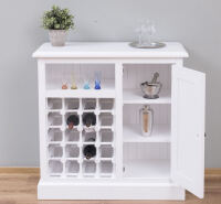 WeiÃŸe Kommode mit Weinfach Shabby