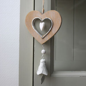 Dekohänger Landhaus "Glöckchen" 2er Set