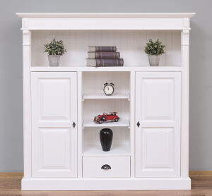 Landhaus Wohnzimmerschrank weiß shabby chic