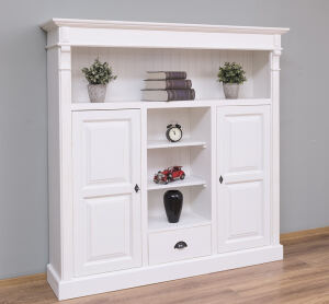 Landhaus Wohnzimmerschrank weiß shabby chic