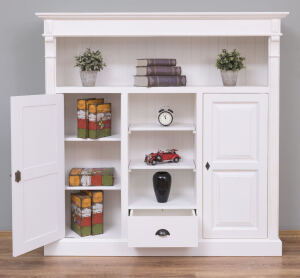 Landhaus Wohnzimmerschrank weiß shabby chic