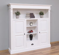 Landhaus Wohnzimmerschrank weiß shabby chic