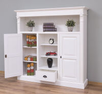Landhaus Wohnzimmerschrank weiß shabby chic