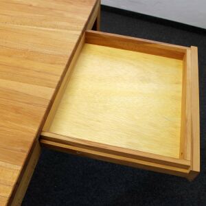 Großer Esstisch Lino Kernbuche 200x100 mit Schubladen