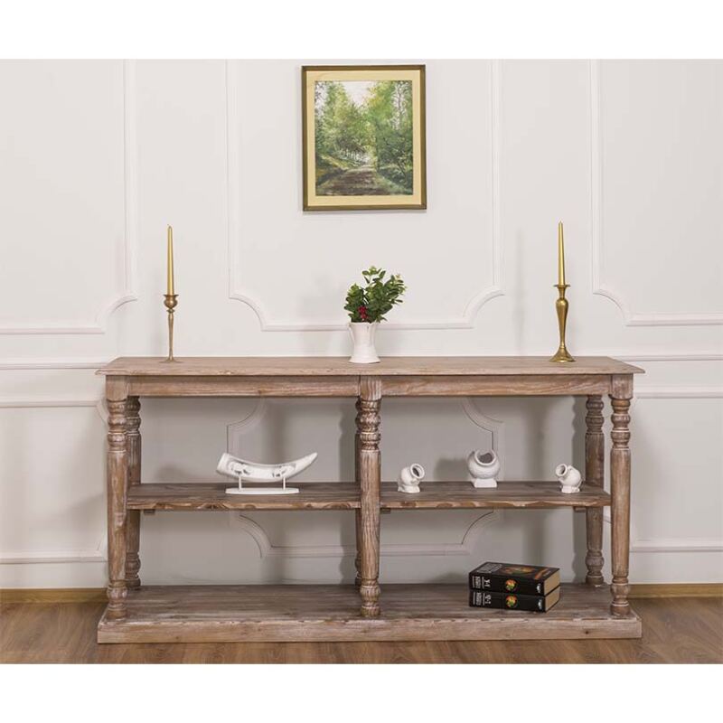 Rustikaler Konsolentisch Holz im Landhausstil