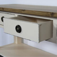 Schmaler Konsolentisch mit Schublade Shabby Chic